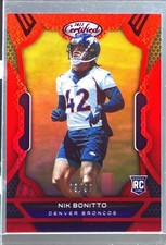 2022 Certified Nik Bonitto RC Mirror Red /99 #182 Broncos