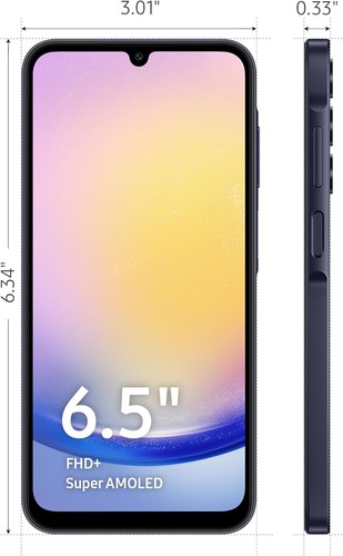 Samsung Galaxy A25 5G SM-A256 128GB (US Cellular) Smartphone Black - Picture 2 of 2