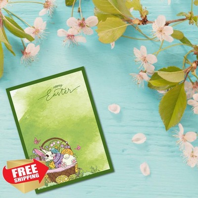 Arbuya Easter Clear Stamps Bunny Eggs Card Making Scrapbook Journals