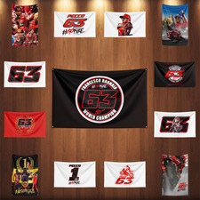 Francesco Bagnaia # 63 "Pecco" Ducati MotoGP Flag Banner 14 Designs 4 Sizes