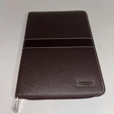 Franklin covey 6.5 X 9.5 Zipper Planner Cover Case Card Holders Compass System