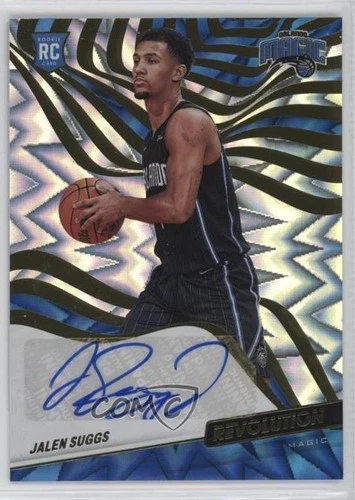 2021-22 Panini Revolution Rookie Fractal 99/100 Jalen Suggs #RA-JSG Auto RC
