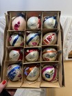 12 Vintage Glass Polish Christmas Ornaments - Teardrops Skier, Santa, Floral — photo 4