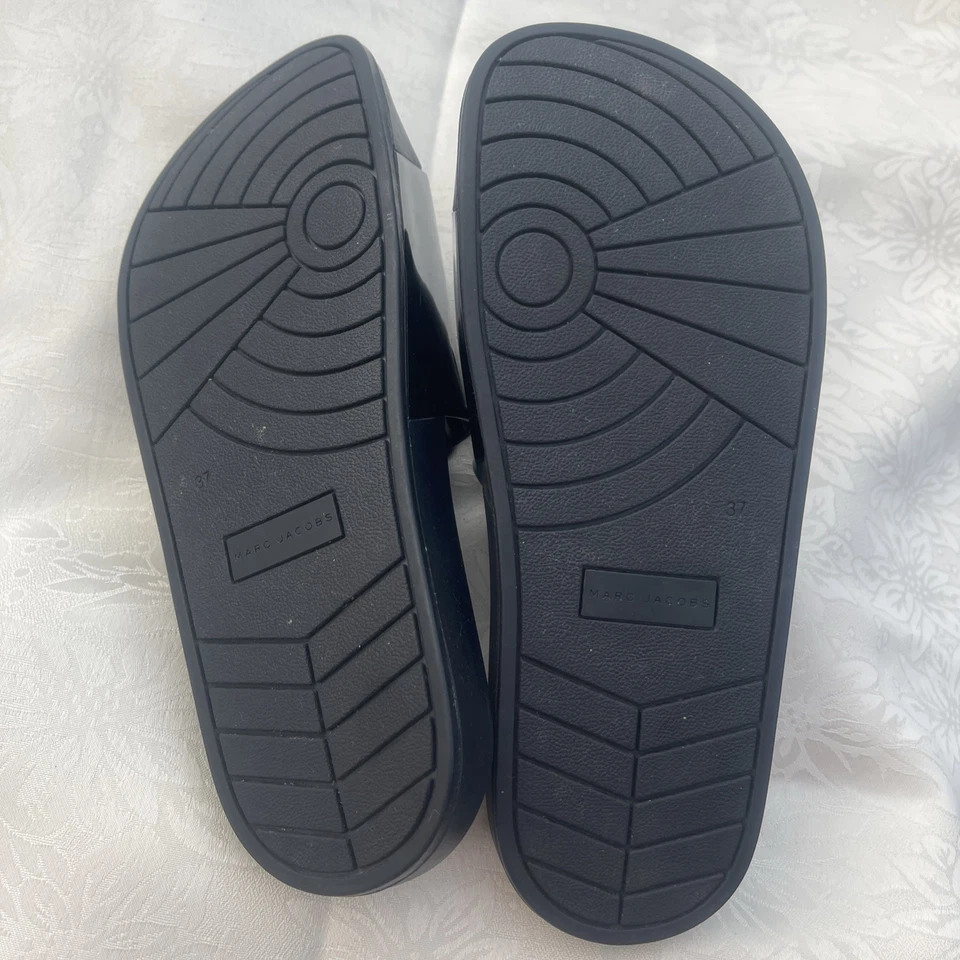 MARC JACOBS Slide Sandals Daisy Black 37 - Image 4 of 4