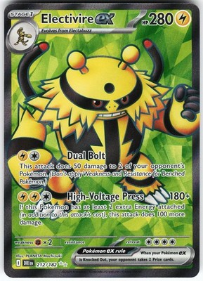 Electivire ex 212/182 Pokemon SV10: Destined Rivals Ultra Rare NM