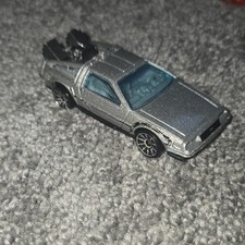 Hot Wheels Back to the Future DeLorean DMC-12 1:64 Diecast Silver Black Unopened