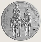 2026 Texas Mint Cowboys 1 oz Silver Reverse Proof coin in capsule