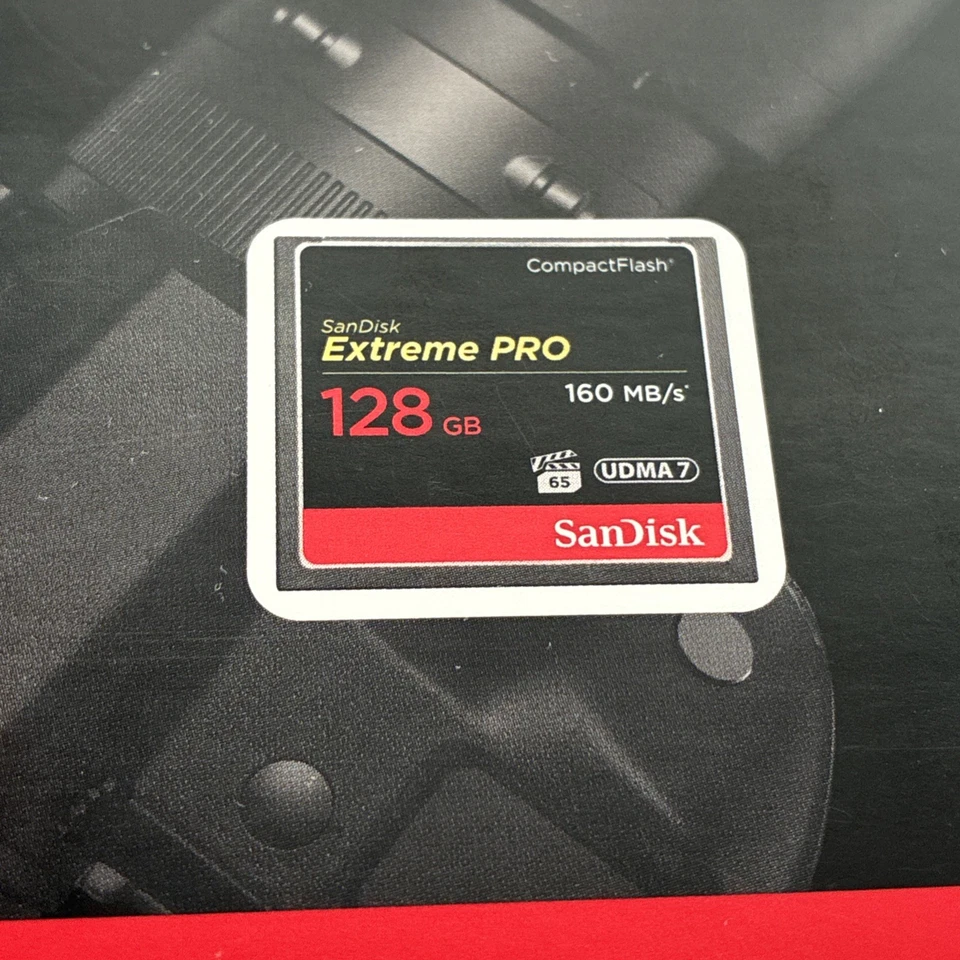 SanDisk 128GB Black Flash Memory Card 4K Full HD Video 160MBs Transfer Speed - Image 2 of 4