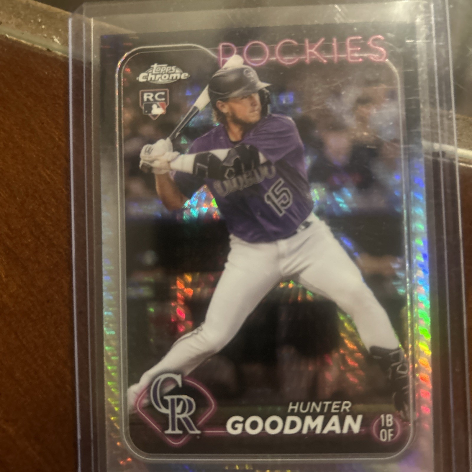 2024 Topps Chrome - Hunter Goodman #99 Prism Refractor (RC)