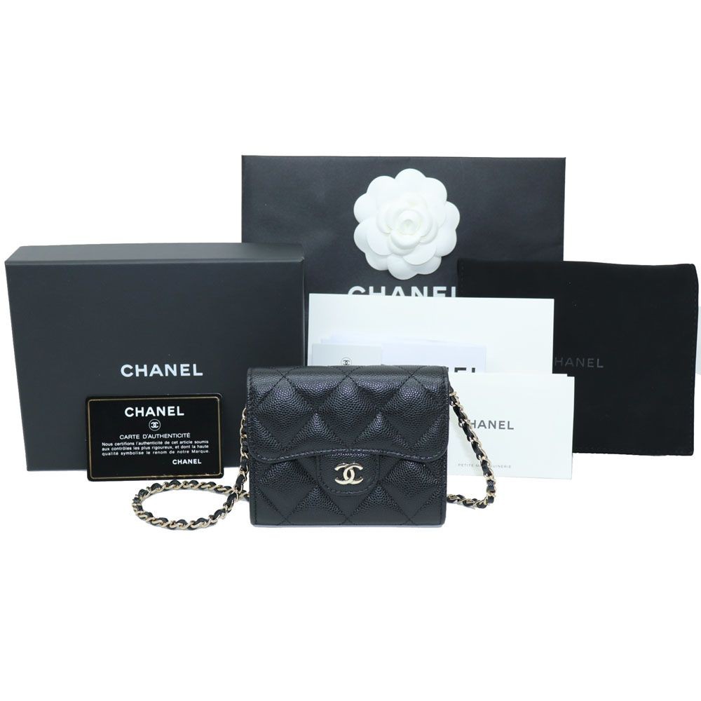 【CHANEL】シャネル 31 ミニ チェーンバッグ CHANEL Classic Card Chain Bag Full Set 31 Mini Crossbody