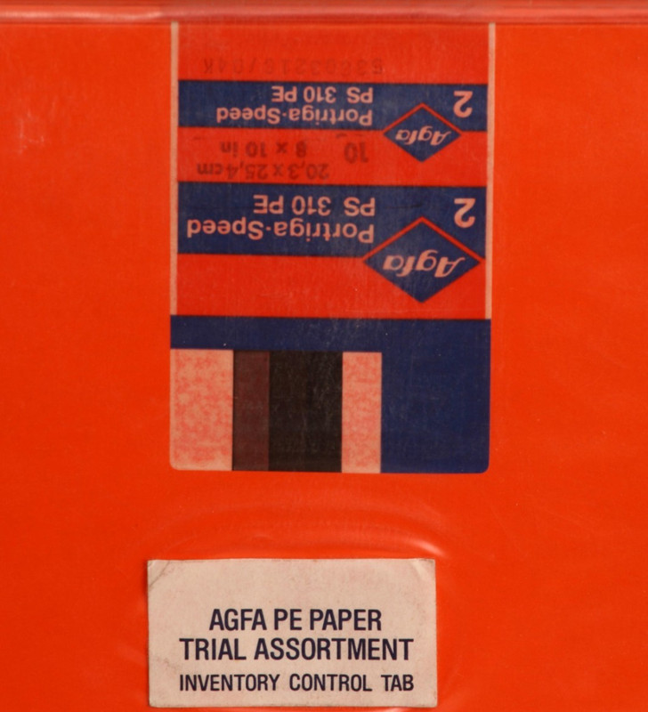 AGFA PE B&W PAPER TRIAL ASSORTMENT 10 sheets, 5 different PE surfaces unopened