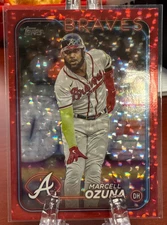 Marcell Ozuna 2024 Topps Series 2 Red Foil Color Match 190/199 Braves #518