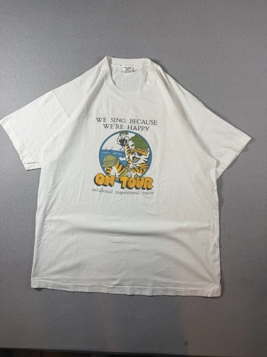 Vintage 90s Occidental Inspirational Voices Choir Tour T-Shirt XL