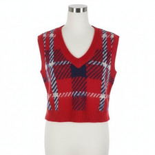 Wild Fable Womens Preppy crop sweater vest size extra small