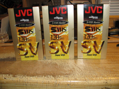 3 JVC SVHS ST-120 SV Master S-VHS leere Medien versiegelt Super VHS - Bild 1 von 9