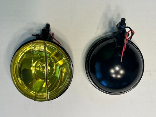 Pair of New Cibie Fog Lamp Light Assembly Yellow Lens with Covers - Picture 8 of 14