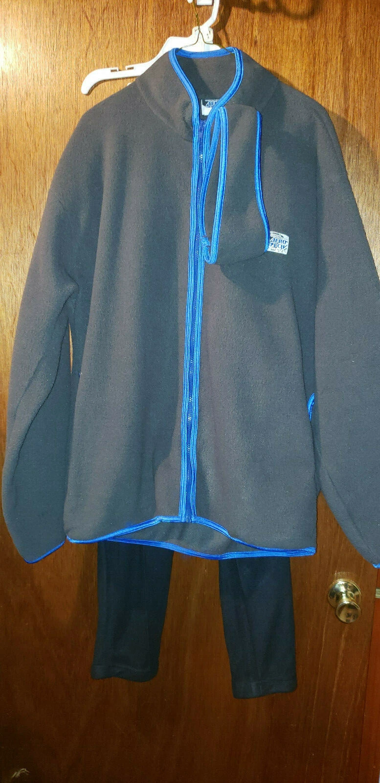 Aero Tech Fleece Men Size XL Bomber Jacket and Trek Pants  with Ear Muffs