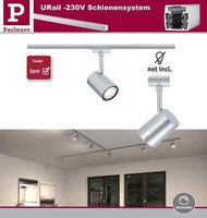 Paulmann Urail Einzel Spot Luxe GU10 Dimmbar 230V Chrom Matt Ohne Leuchtmittel