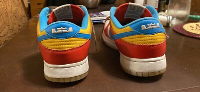 Size 9 - Nike Dunk Low x LeBron James x Fruity Pebbles Red