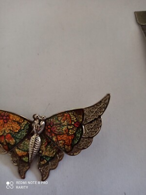 Broche épingle faite main vintage en métal accessoire pour femme Pavot rouge 1411422897 - BUY
