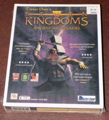 SEVEN KINGDOMS ANCIENT ADVERSARIES Big Box PC GAME WINDOWS 95 CD ROM NEW SEALED