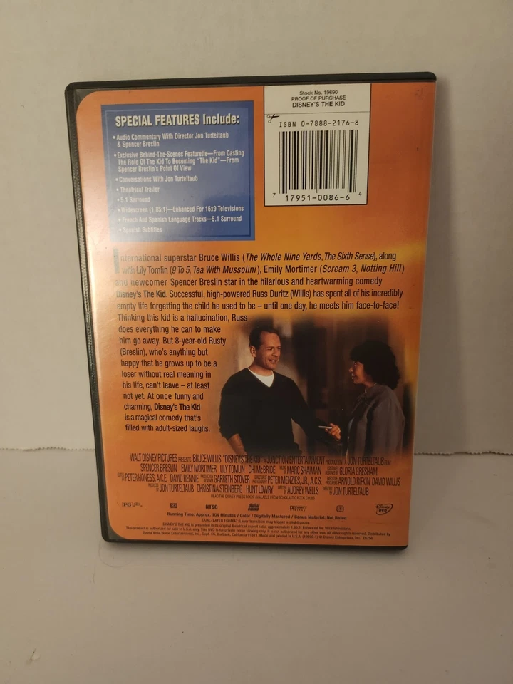 Lot of 3 DVDs: The Kid, Casper, Shrek Scares Stupid & 1 Blu Ray Super Buddies - Image 4 of 4