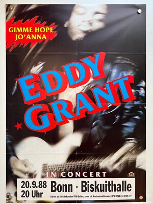 Konzertposter Plakat Eddy Grant 20.9.1988 Bonn 