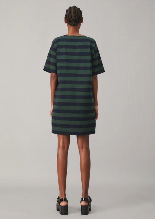 Abito Tory Burch in jersey a righe taglia L 10 12 (nuovo con etichette) 298€