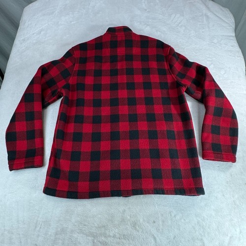 Club Room Red Plaid Shirt Full Zip Jacket Men Size: M - Picture 6 of 6
