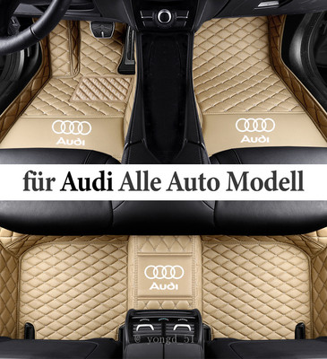 Auto Fußmatten für Audi A3 A4 A5 A6 A7 A8 Q2 Q3 Q4 Q5 Q7 Q8 S RS e-tron GT