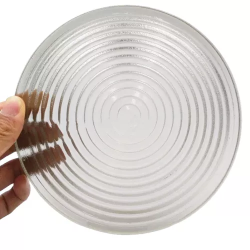 Foco de vidrio redondo lente Fresnel IP23 grado de protección cubierta de lámpara de tungsteno - Imagen 2 de 8