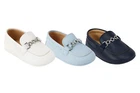Baby Boys' Loafer Shoes with Metal Charm - Soft Footwear for All Occasions