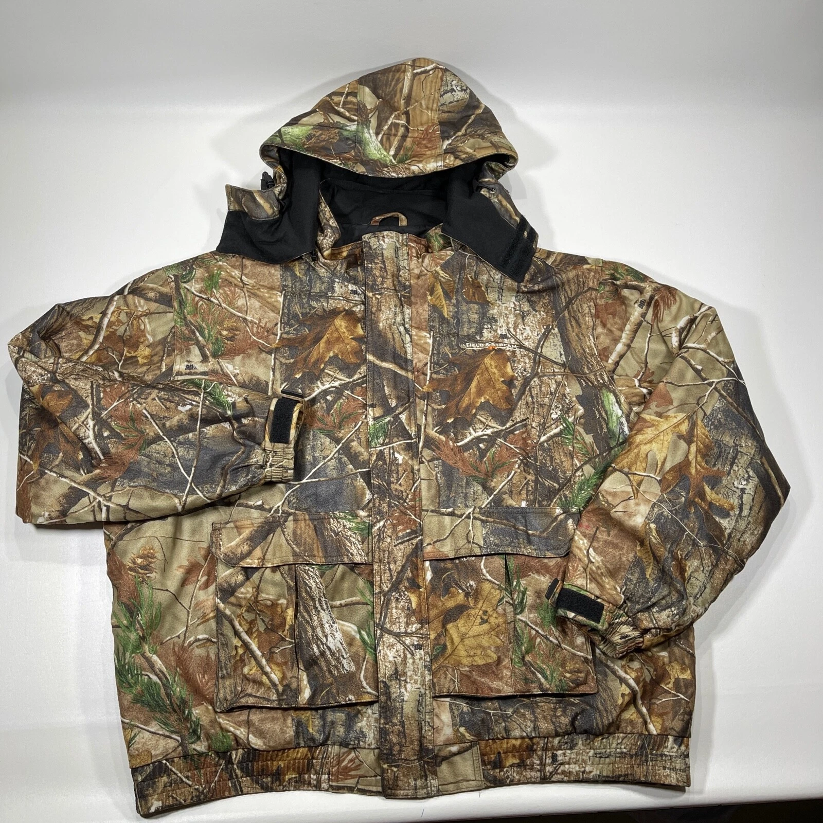 Field and Stream Parka Mens Extra Large Camouflage HydroProof Ultra Pockets