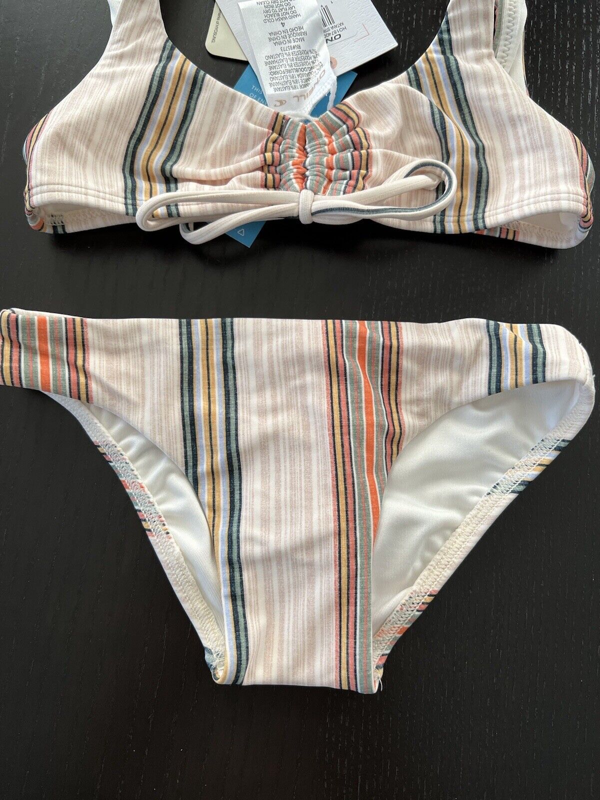 gøre det muligt for forbedre Editor O'Neill Kids Girls Sz 4 Bikini 2-pc Swimsuit Striped NWT | eBay