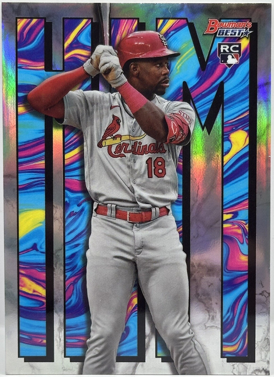 JORDAN WALKER 2023 Bowman's Best HIM #4 RC REFRACTOR SSP CASE HIT RARE
