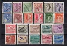 CHILE 1944-47 LAN airmail NO watermarked MNH 22 values airplane aircraft