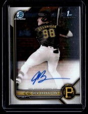 2022 Bowman Draft Chrome Pick Autographs Jack Brannigan Auto Pittsburgh Pirates