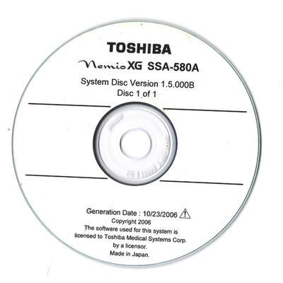 Toshiba Nemio XG UIDM‑580A – System Software Set 3 CDs– Version