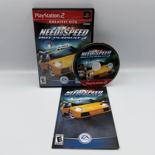 Need for Speed Hot Pursuit 2 PS2 PlayStation 2 Complete CIB Greatest Hits TESTED