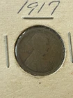 1917 Lincoln Wheat Cent Penny