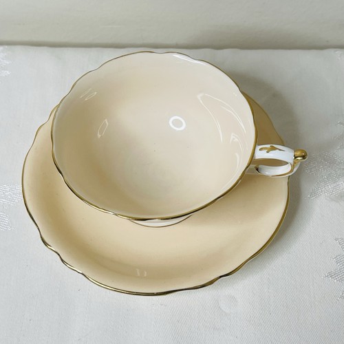 Taza de té y platillo de porcelana Paragon melocotón/rosa suave doble garantía sin astillas - Imagen 3 de 14
