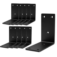 8packs Metal Corner Brackets﻿90 Degree Angle Post Bracket-4"x 4" Large Connec...