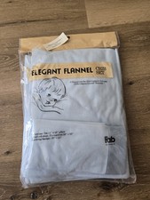 Vintage Elegant Flannel Crib Set  Baby Blue Blanket   Fab Brand   Made in USA