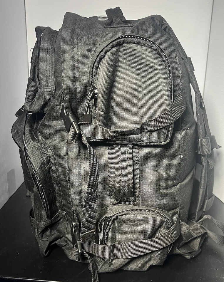 Mochila táctica VISM, negra Foto 3 de 4