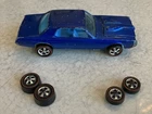 Hot Wheels Redline CUSTOM COUGAR, #6205 from 1968. Blue/blue, VG to EX, Sweet 16