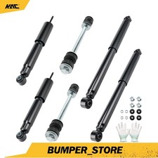 6PC Front Rear Shock Absorbers & Sway Bar End...