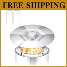 19.5" Heat Deflector for Smokeless Fire Pit - Durable Steel