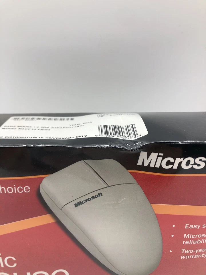 New Microsoft Basic Mouse White Sealed in Box - Image 2 of 4
