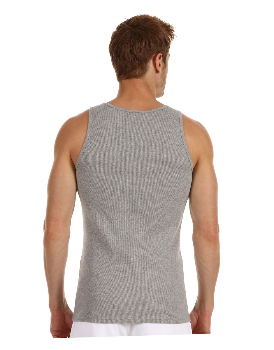 VINCE BRAND Casual Slub Jersey Tank Solid Tank Top Men's Shirt