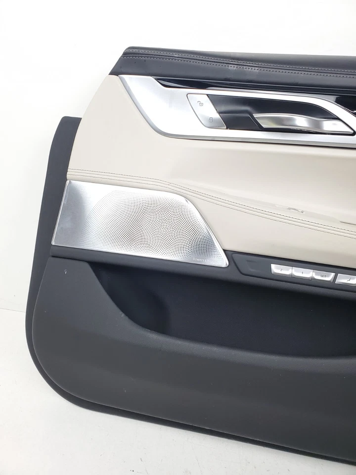 BMW ALPINA B7 750 G12 2016-2022 PANEL DE MOLDURA DE PUERTA INTERIOR DELANTERA DERECHA BEIGE OEM  Foto 3 de 4